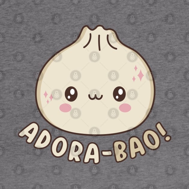 Adora-Bao Cute Kawaii Bao Dumpling Pun by Cuteness Klub